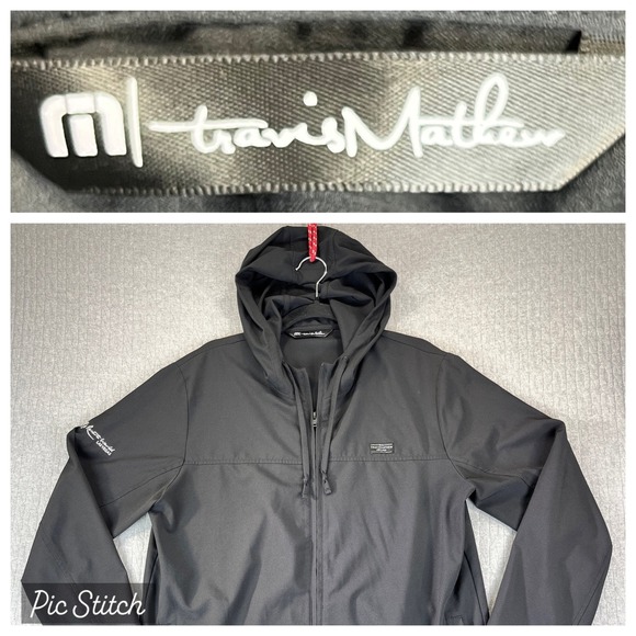 Travis Mathew Other - Travis Mathew Black‎ Golf Performance Full Zip Hooded Jacket Men M Las Vegas